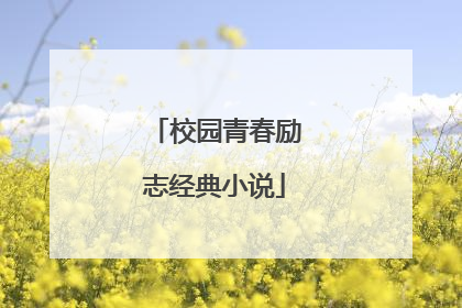 校园青春励志经典小说