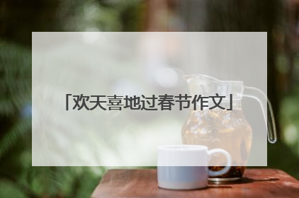 欢天喜地过春节作文