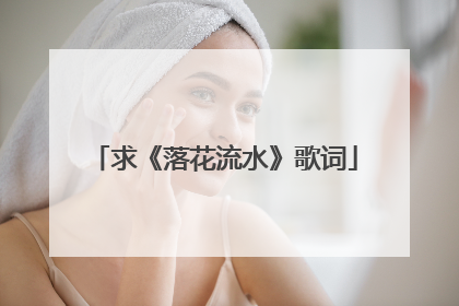 求《落花流水》歌词