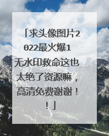 求头像图片2022最火爆1无水印救命这也太绝了资源嘛,高清免费谢谢!!