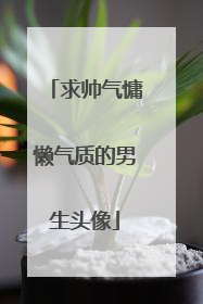 求帅气慵懒气质的男生头像