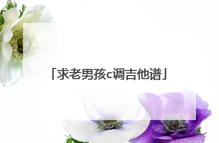 求老男孩c调吉他谱