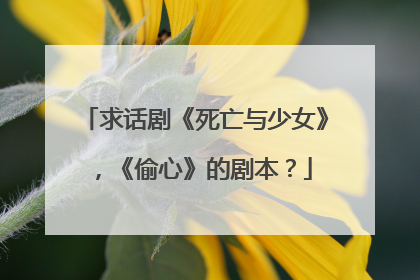 求话剧《死亡与少女》,《偷心》的剧本?