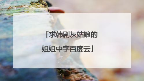 求韩剧灰姑娘的姐姐中字百度云