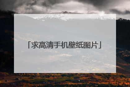 求高清手机壁纸图片