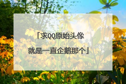 求QQ原始头像 就是一直企鹅那个