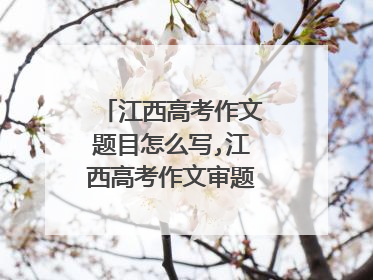 江西高考作文题目怎么写,江西高考作文审题立意解读