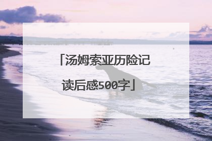 汤姆索亚历险记读后感500字