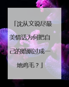 沈从文说尽最美情话为何把自己的婚姻过成一地鸡毛？