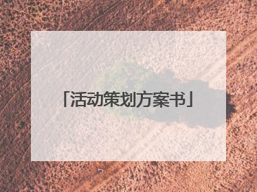 活动策划方案书