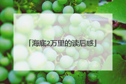 海底2万里的读后感