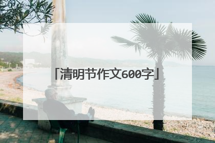 清明节作文600字