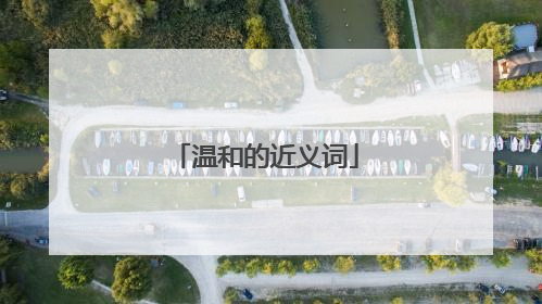 温和的近义词