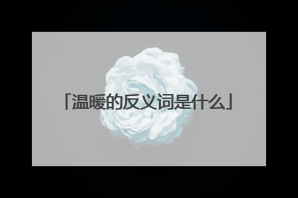 温暖的反义词是什么