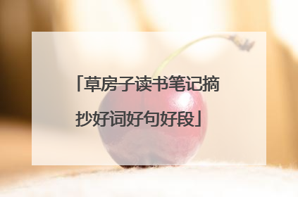 草房子读书笔记摘抄好词好句好段