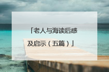 老人与海读后感及启示(五篇)