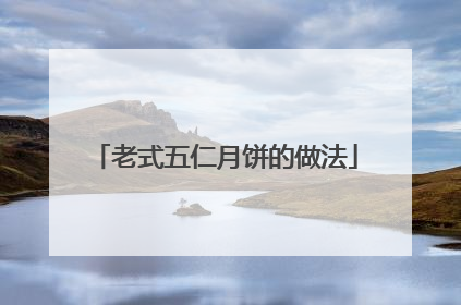 老式五仁月饼的做法