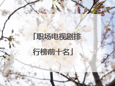 职场电视剧排行榜前十名