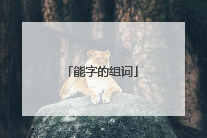 能字的组词