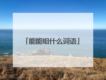 能能组什么词语