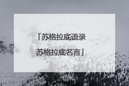 苏格拉底语录 苏格拉底名言