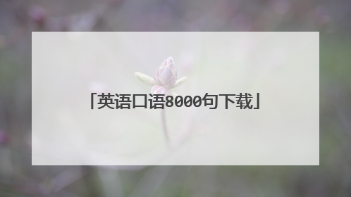 英语口语8000句下载