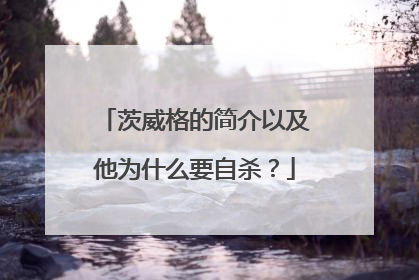 茨威格的简介以及他为什么要自杀？