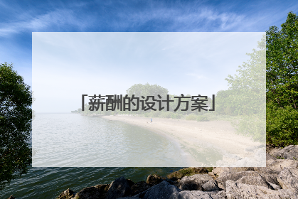 薪酬的设计方案