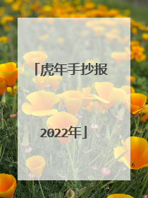 虎年手抄报2022年