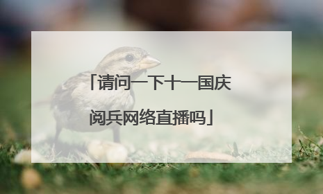 请问一下十一国庆阅兵网络直播吗