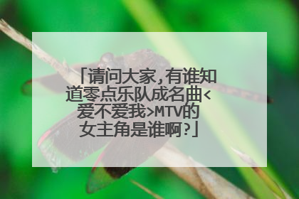 请问大家,有谁知道零点乐队成名曲<爱不爱我>MTV的女主角是谁啊?
