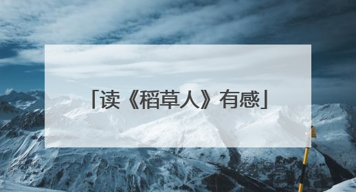读《稻草人》有感