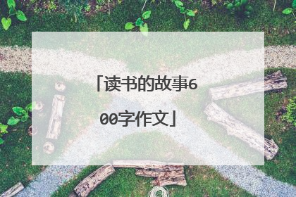 读书的故事600字作文