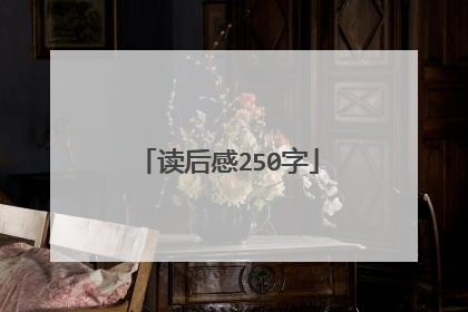 读后感250字