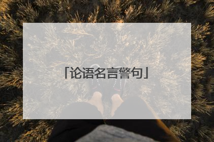 论语名言警句
