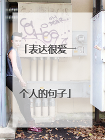 表达很爱一个人的句子