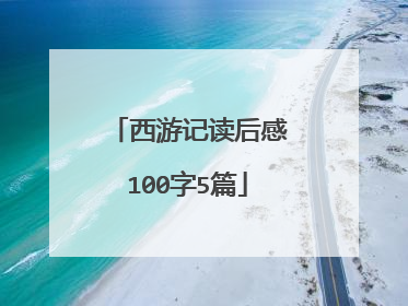 西游记读后感100字5篇