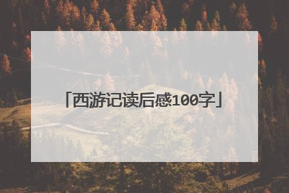 西游记读后感100字