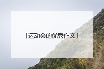 运动会的优秀作文