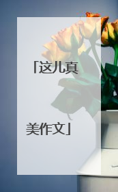 这儿真美作文