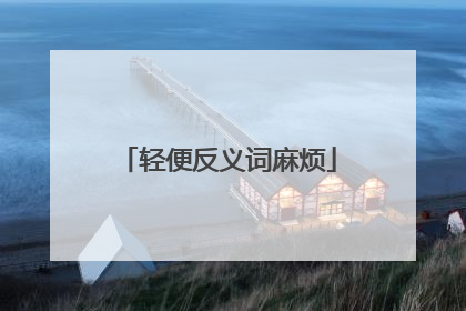 轻便反义词麻烦