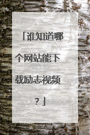 谁知道哪个网站能下载励志视频？