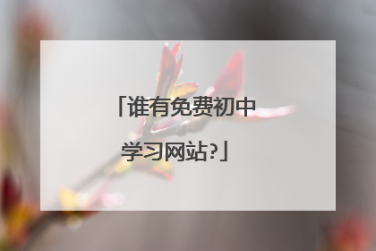 谁有免费初中学习网站?