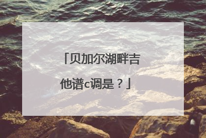 贝加尔湖畔吉他谱c调是?