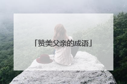 赞美父亲的成语
