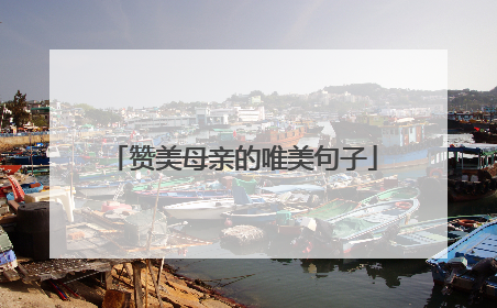 赞美母亲的唯美句子