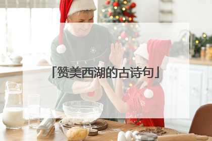 赞美西湖的古诗句