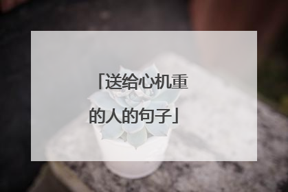 送给心机重的人的句子