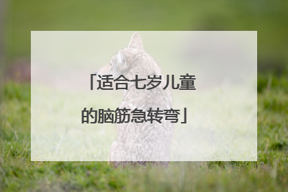 适合七岁儿童的脑筋急转弯