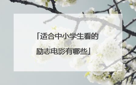 适合中小学生看的励志电影有哪些